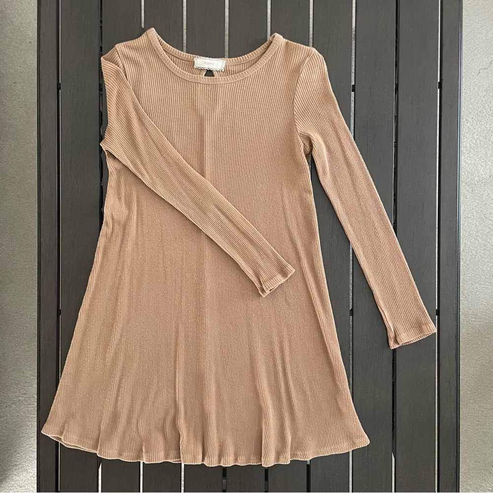 SOPRANO RIBBED LONG SLEEVE SWING TOP!!